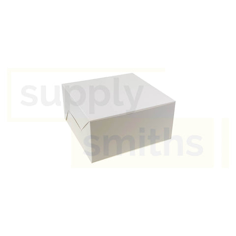 8x8x4" Plain White Cake Box - 20 pcs/pack