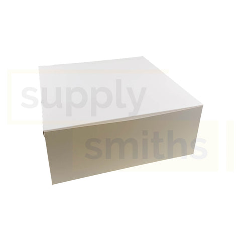 12x12x5" Plain White Cake Box - 10 pcs/pack